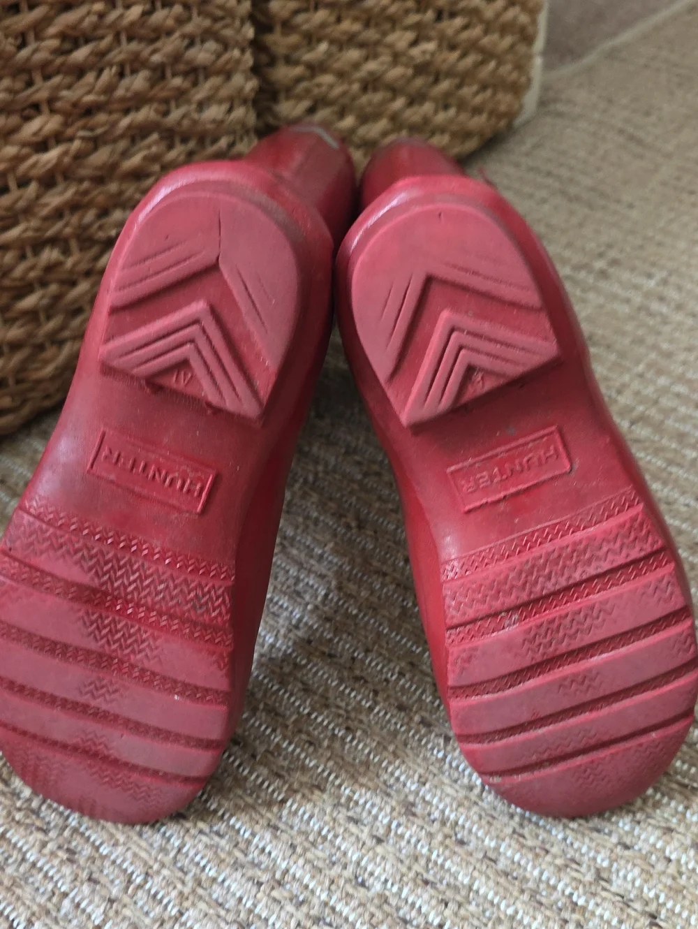 Hunter Original Kids Red Rain Boots Size US 4 Girls 3 Boys  Waterproof
